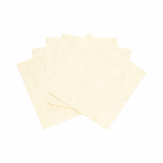 PACK 5 TARJETAS CUADRADAS DOBLES FOLDER MARMOL CREMA