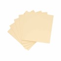 PACK 5 TARJETAS CUADRADAS DOBLES FOLDER MARRON ARENA