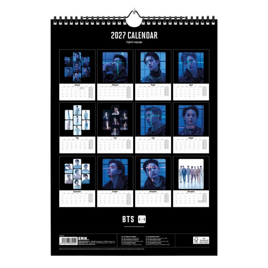 CALENDARIO A3 2027 BTS