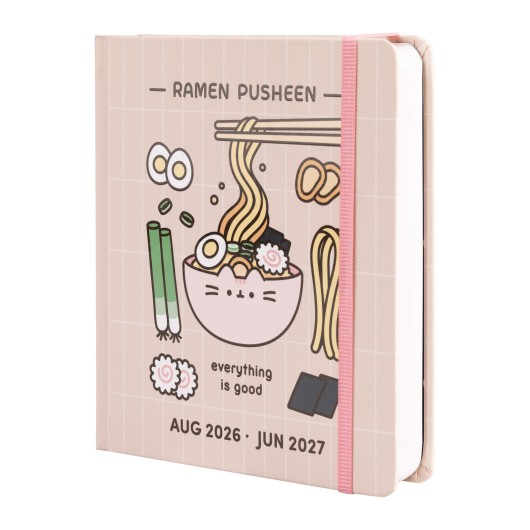 AGENDA ESCOLAR 2026/2027 DIA PAGINA M CON LOMO 11 MESES PUSHEEN SUSHI ROLL