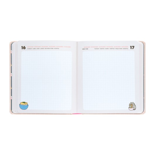 AGENDA ESCOLAR 2026/2027 DIA PAGINA M CON LOMO 11 MESES PUSHEEN SUSHI ROLL