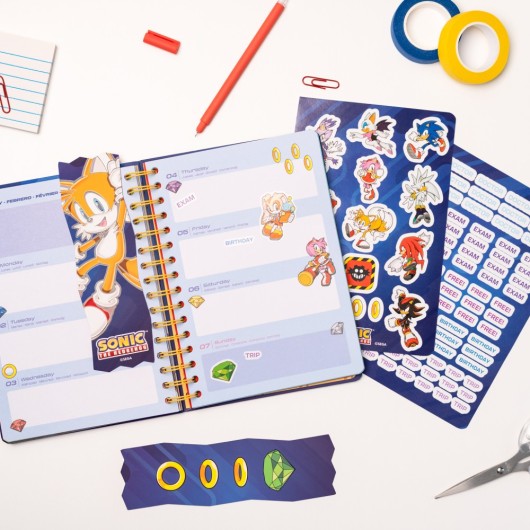 AGENDA ESCOLAR 2026/2027 SEMANA VISTA A5 12 MESES SONIC