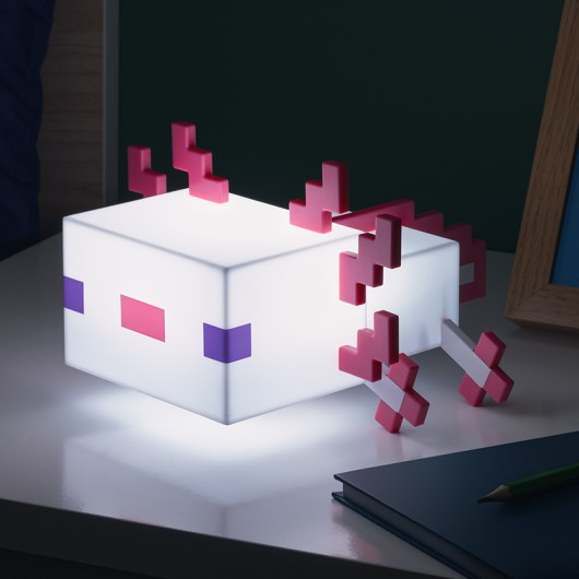 LAMPARA AXOLOTL MINECRAFT 2