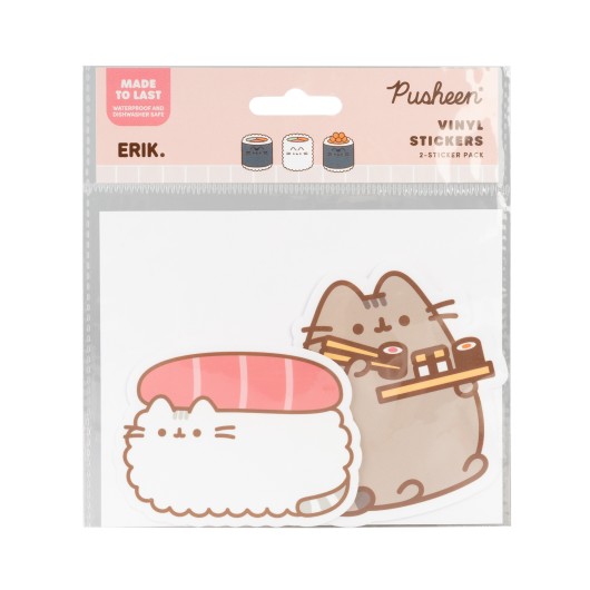 PACK 2 PEGATINAS VINILO PUSHEEN SUSHI ROLL 1