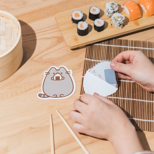 PACK 2 PEGATINAS VINILO PUSHEEN SUSHI ROLL 3