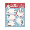 ETIQUETAS ADHESIVAS NAVIDAD PREMIUM SNOWMAN