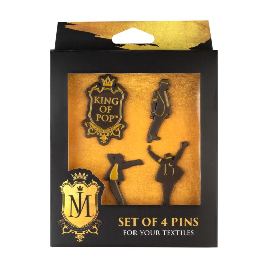 SET DE 4 PINS MICHAEL JACKSON