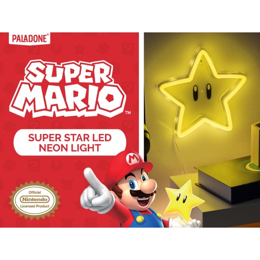 LAMPARA NEON SUPER MARIO