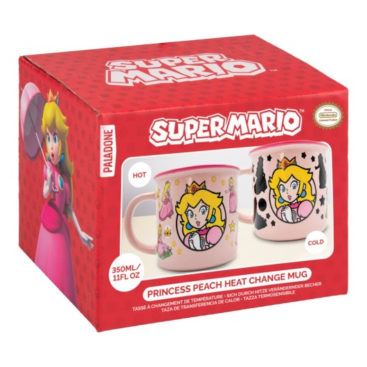 TAZA TERMOCOLORA PEACH SUPER MARIO