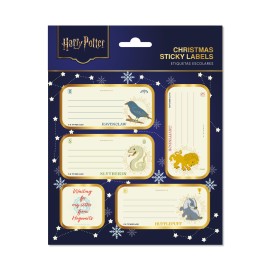 ETIQUETAS ADHESIVAS NAVIDAD PREMIUM HARRY POTTER