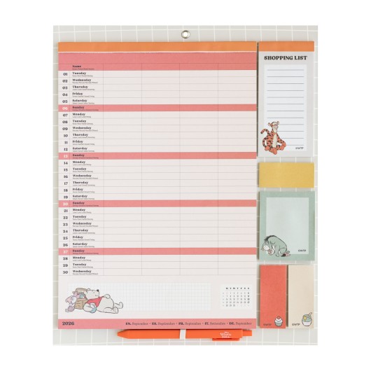 PLANNER CON IMAN 2026/2027 DISNEY WINNIE THE POOH