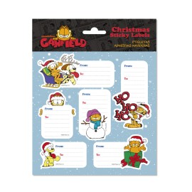 ETIQUETAS ADHESIVAS NAVIDAD PREMIUM GARFIELD