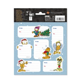 ETIQUETAS ADHESIVAS NAVIDAD PREMIUM GARFIELD 2