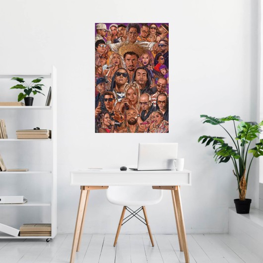 POSTER LEYENDAS DEL REGGAETON POR MORALES DE LOS RIOS