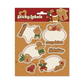 ETIQUETAS ADHESIVAS NAVIDAD PREMIUM GINGER