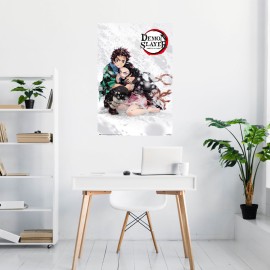 POSTER DEMON SLAYER TANJIRO Y NEZUKO 2