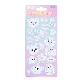 PEGATINAS 2D PARA COLOREAR ANIMALITOS