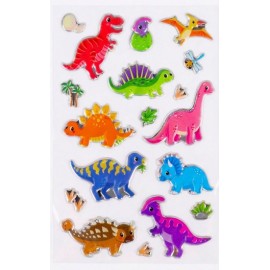 PEGATINAS 3D BURBUJA DINOSAURIOS 2