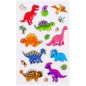 PEGATINAS 3D BURBUJA DINOSAURIOS