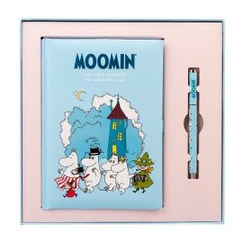 SET CUADERNO PREMIUM A5 CON BOLIGRAFO MOOMIN