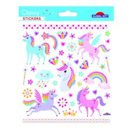 PEGATINAS CLASSY DIAM UNICORNIOS STRASS