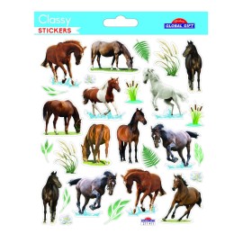PEGATINAS CLASSY CABALLOS GLITTER 2