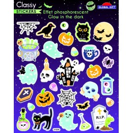 PEGATINAS CLASSY HALLOWEEN BRILLO EN LA OSCURIDAD
