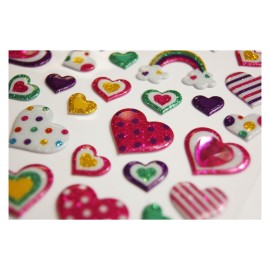 PEGATINAS TWEENY FOAMY CORAZONES ALEGRES