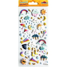 PEGATINAS TWEENY FOAMY CLIMA LLUVIOSO GLITTER