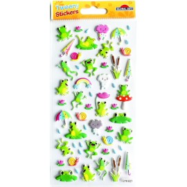 PEGATINAS TWEENY FOAMY RANAS GLITTER