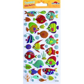 PEGATINAS TWEENY FOAMY PECES GLITTER