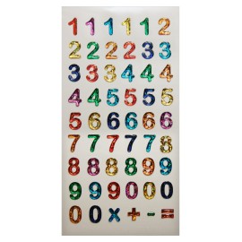 PEGATINAS TWEENY FOAMY NUMEROS BRILLO 2