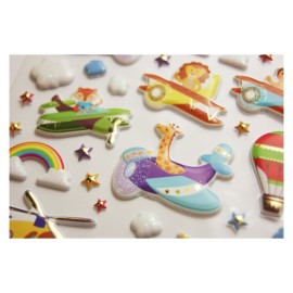 PEGATINAS TWEENY FOAMY AVIACION