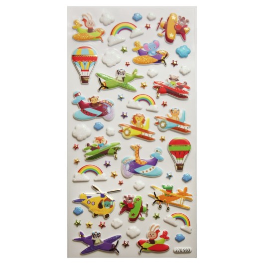 PEGATINAS TWEENY FOAMY AVIACION