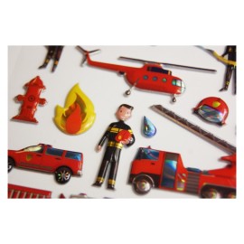 PEGATINAS TWEENY FOAMY DECOR BOMBEROS 2