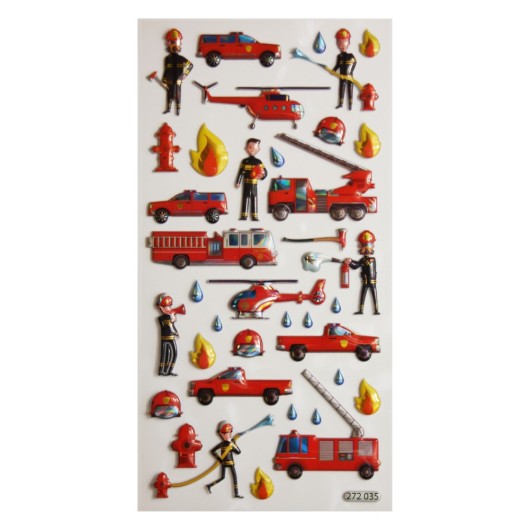 PEGATINAS TWEENY FOAMY DECOR BOMBEROS