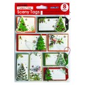 PEGATINAS SCENY TAG NAVIDAD PINOS