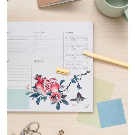 BLOC PLANIFICADOR SEMANAL A4 JAPANESE INGLES