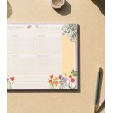 BLOC PLANIFICADOR SEMANAL A4 WILD FLOWERS ITALIANO
