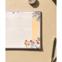 BLOC PLANIFICADOR SEMANAL A4 WILD FLOWERS ALEMAN