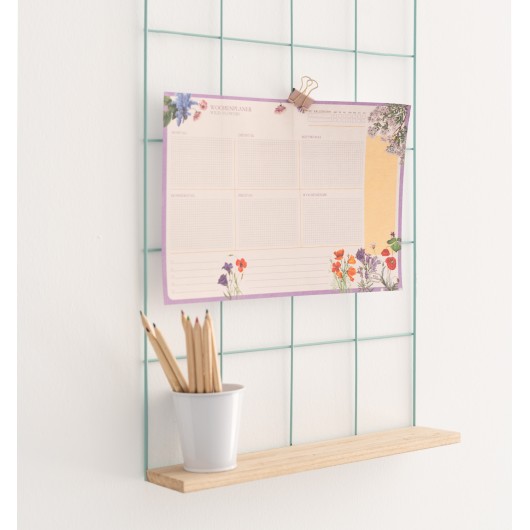 BLOC PLANIFICADOR SEMANAL A4 WILD FLOWERS ALEMAN