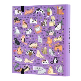 CARPETA 2 ANILLAS MEOW MEOW WEIRD CATS 2