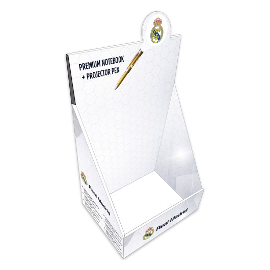 CUADERNO PREMIUM A5 CON BOLIGRAFO PROYECTOR REAL MADRID