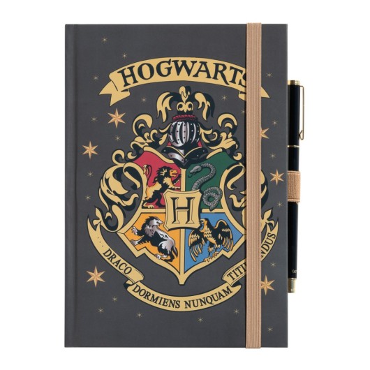 CUADERNO PREMIUM A5 CON BOLIGRAFO HARRY POTTER HOGWARTS