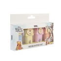 SET DE 4 SUBRAYADORES CON TOPPER DISNEY WINNIE THE POOH