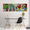 POSTER PUERTA MARVEL COMICS TRIPTICO