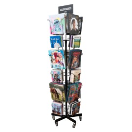 EXPOSITOR CALENDARIOS GIRATORIO 4 CARAS 12+12 - 30X30 + DELUXE SIN MERCANCIA 2