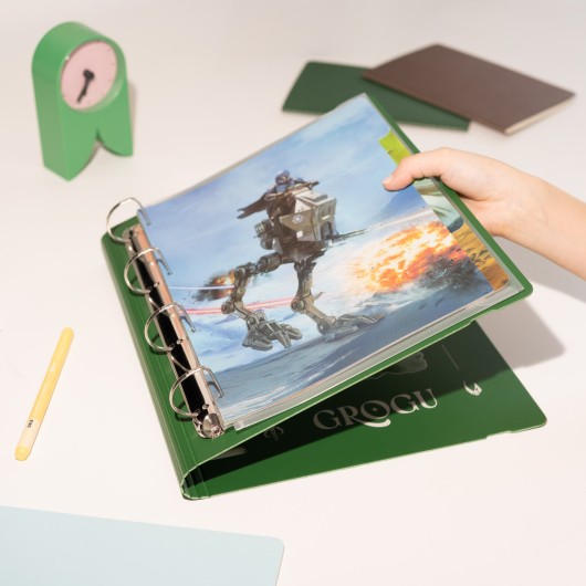 CARPETA 4 ANILLAS POLIPROPILENO STAR WARS THE MANDALORIAN AND GROGU