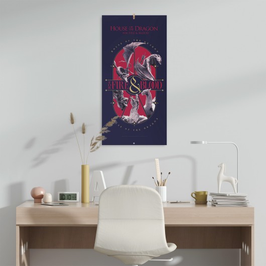 CALENDARIO 2027 30X30 JUEGO DE TRONOS LA CASA DEL DRAGON TEMPORADA 3