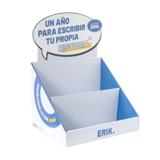 EXPOSITOR SOBREMESA DECORADO AGENDAS ANUALES 36x29x26CM SIN MERCANCIA